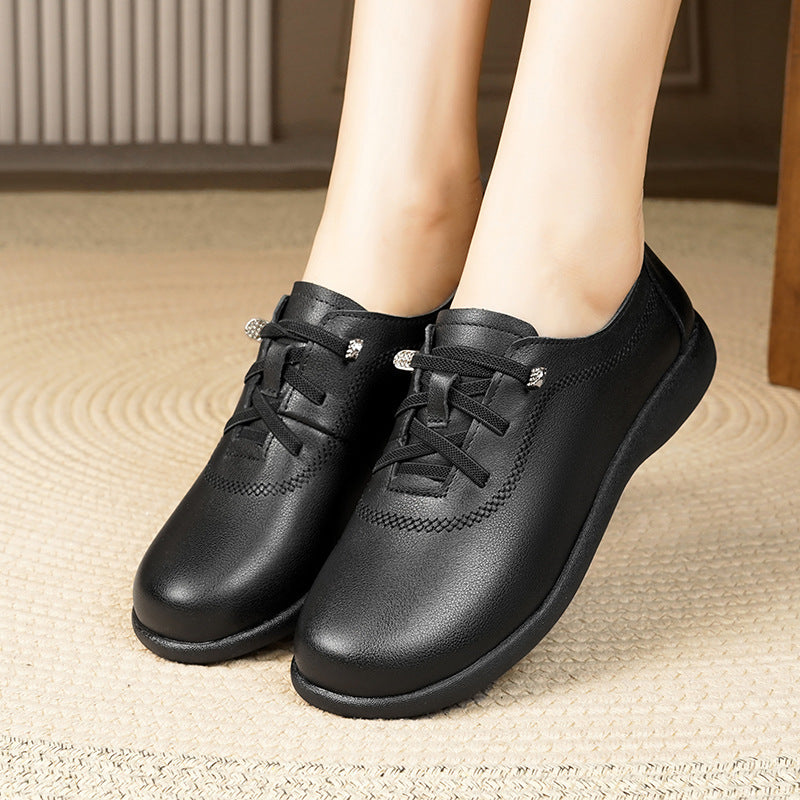 Damen Komfortable Schnürschuhe mit atmungsaktivem Obermaterial und dämpfendem Fußbett EB