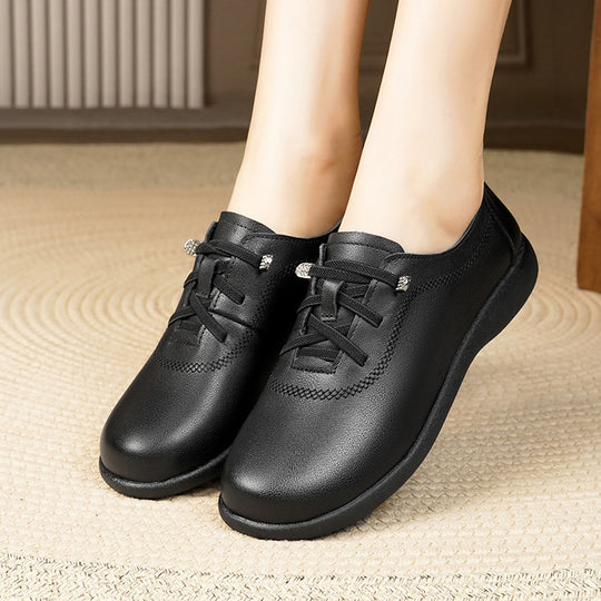 Damen Komfortable Schnürschuhe mit atmungsaktivem Obermaterial und dämpfendem Fußbett EB