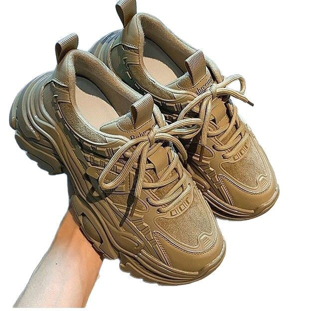 Damen Chunky Sneakers mit atmungsaktiver Mesh-Oberfläche und gepolsterter Sohle EB