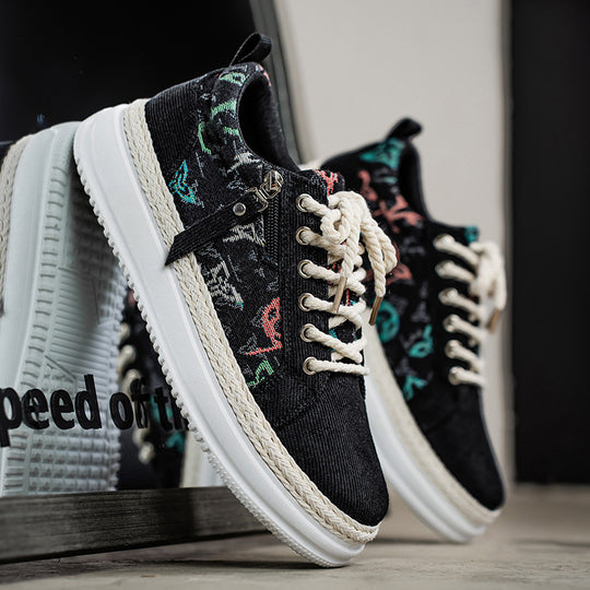 Damen Sportliche Sneaker mit einzigartigem grafischem Muster und dämpfender Sohle EB