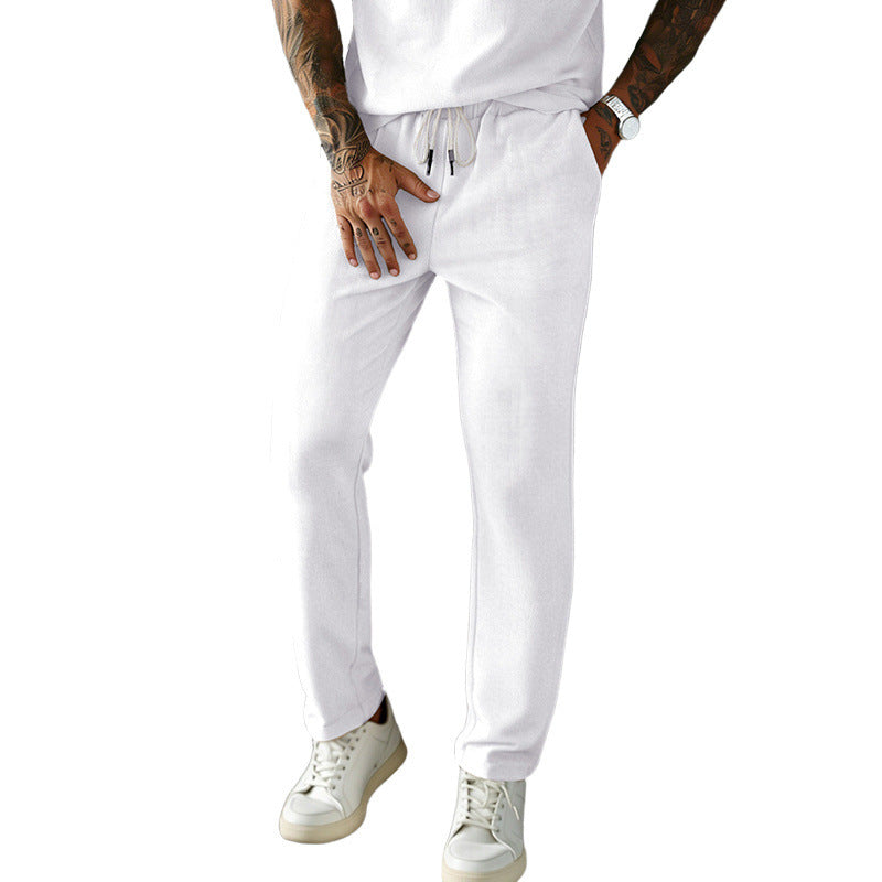 Herren Slim-Fit Jogginghose mit Kordelzug, elastischem Bund und seitlichen Eingrifftaschen EB