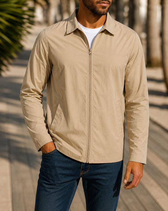 Herren lässige Freizeitjacke mit innovativer Windschutztechnologie EB