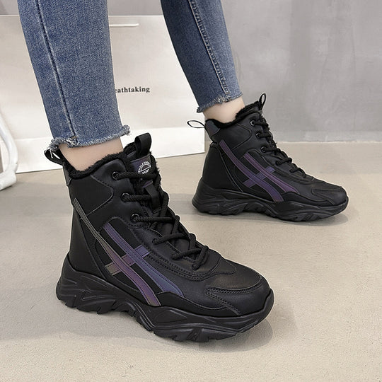 Damen Plüschgefütterte Winter Sneakers EB