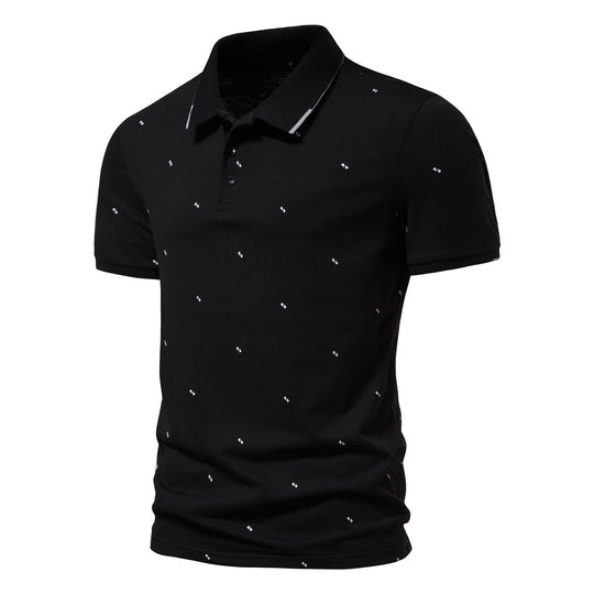 Herren Polohemd mit feinem Muster EB