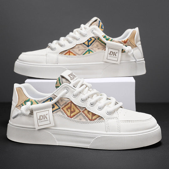 Damen modische Sneakers mit einzigartigen Stickereien und robustem Design EB