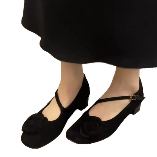 Damen elegante Ballerinas mit floralem Akzent und komfortablem Fußbett EB