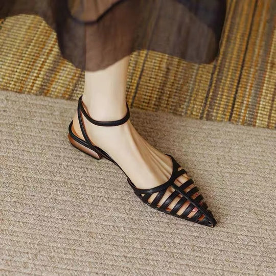 Damen Elegant geschnittene Riemchen Sandalen EB