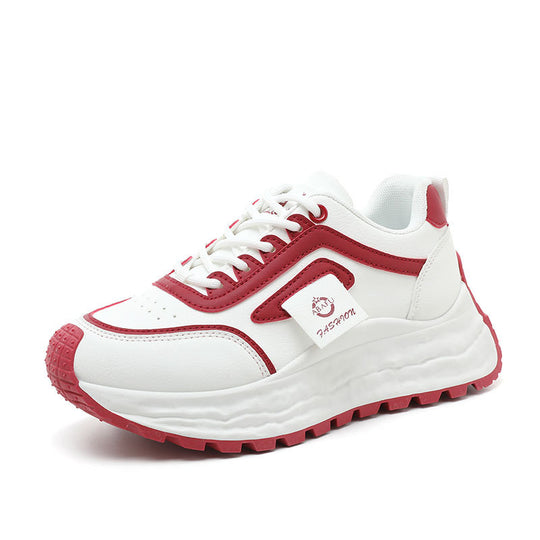 Damen Sportliche Chunky Sneakers mit rutschfester Gummisohle und atmungsaktivem Obermaterial EB