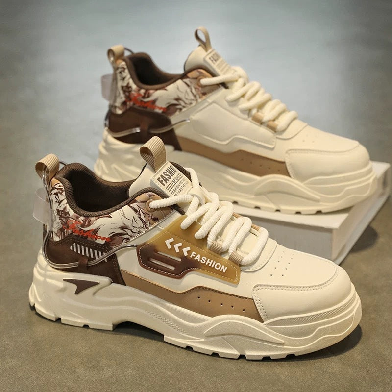 Damen chunky Sneakers mit stabiler Sohle und atmungsaktivem Obermaterial EB
