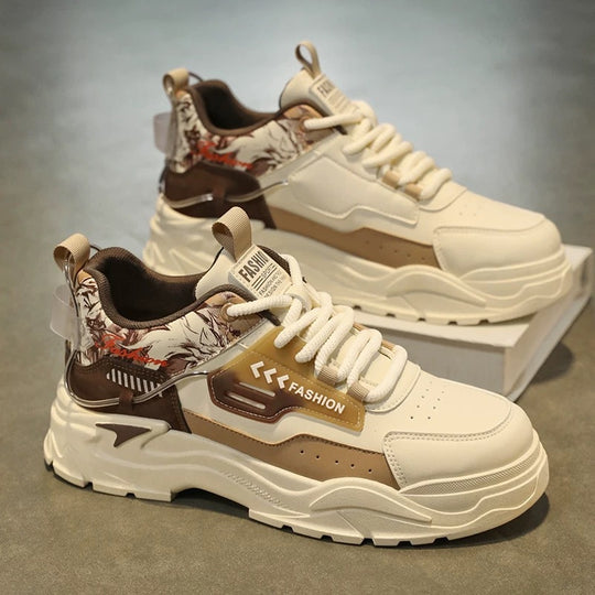 Damen chunky Sneakers mit stabiler Sohle und atmungsaktivem Obermaterial EB