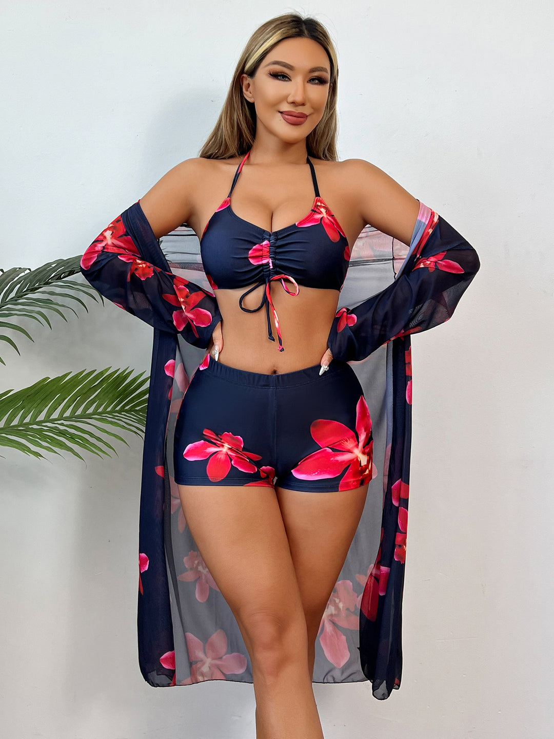 Damen Bademode-Set mit floralem Design EB