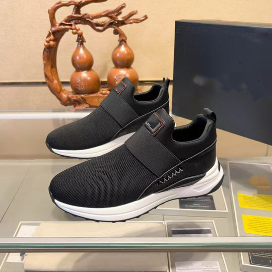 Damen Slip-On Sneakers mit atmungsaktiver Netzstruktur und flexibler Sohle EB