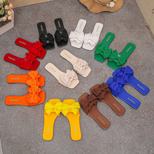 Damen Komfortable und stilvolle Sandalen mit Schleifendetail EB