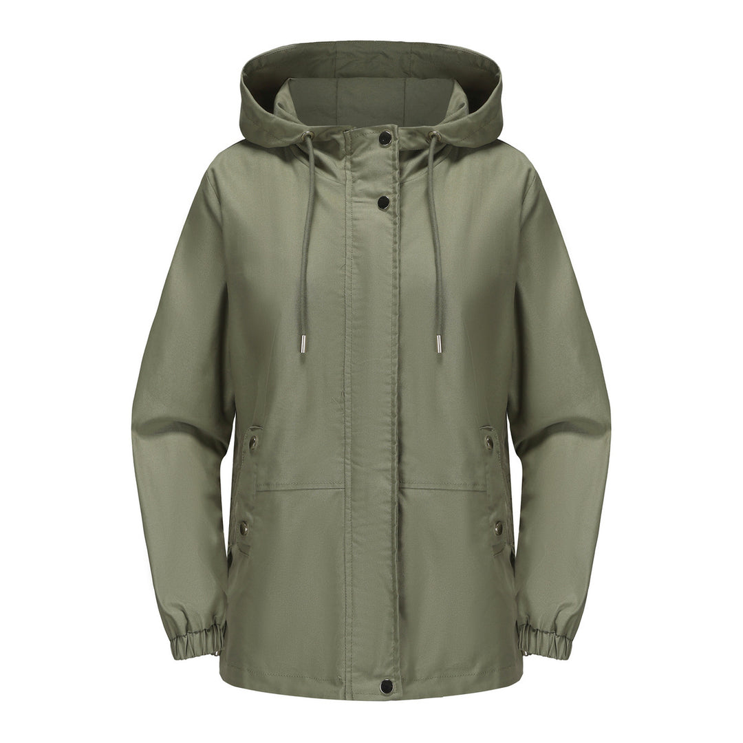 Damen leichte Windjacke mit verstellbarem Bund EB