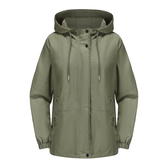 Damen leichte Windjacke mit verstellbarem Bund EB