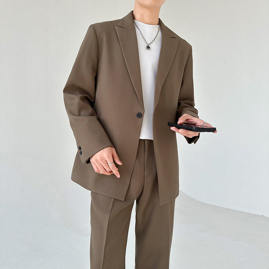 Herren eleganter Anzugblazer mit modernem Schnitt und feinem Innenfutter EB