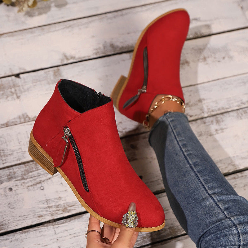 Damen Stiefeletten im Biker-Stil EB