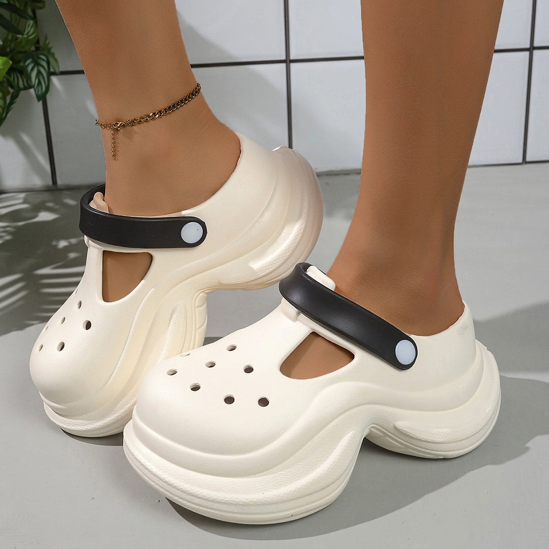 Damen Hochwertige Clogs mit ergonomischem Design und verstellbarem Riemen EB