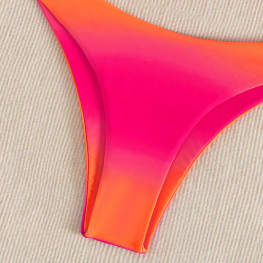 Damen Bandeau-Bikini mit floralem Herzdesign EB