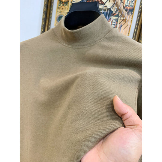 Damen Stehkragen Pullover aus weicher Baumwollmischung EB