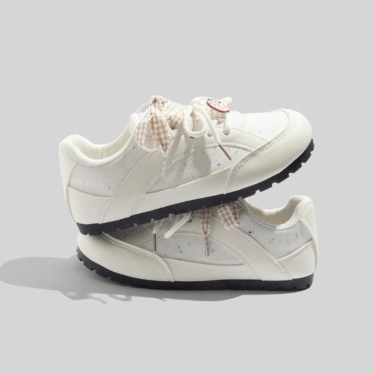Damen Freizeit-Sneaker mit verspieltem Design und atmungsaktiver Oberflächenstruktur EB