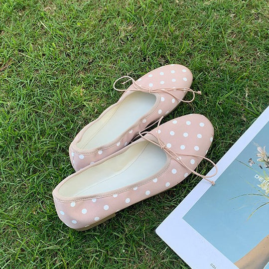 Damen Ballerinas mit femininem Schleifenakzent und weicher Innensohle EB