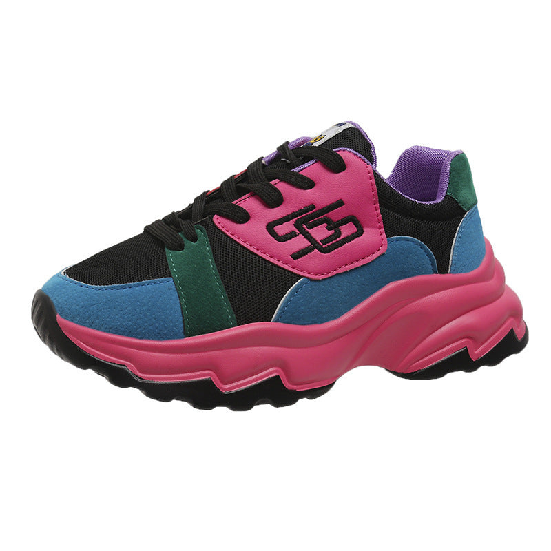 Damen Sportliche Sneakers mit modischem Farbdesign und komfortabler Dämpfung EB