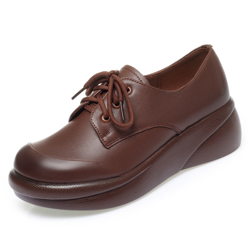 Damen Komfortable Schnürschuhe mit leichtem Wedge-Design und rutschfester Sohle EB