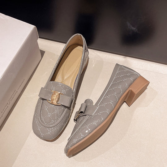 Damen Elegante Mokassins mit edlem Metallic-Beschlag EB
