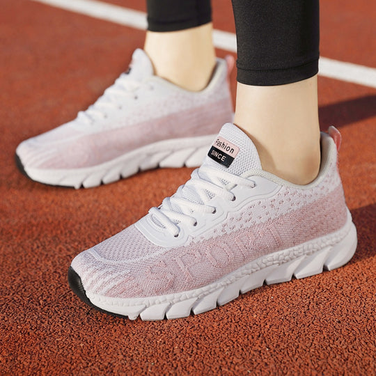 Damen Sportliche Sneakers mit atmungsaktiver Mesh-Oberfläche EB