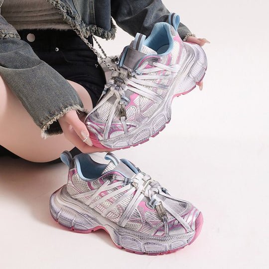 Damen Sportliche Laufschuhe mit atmungsaktiver Mesh-Konstruktion und stabiler Dämpfungstechnologie EB