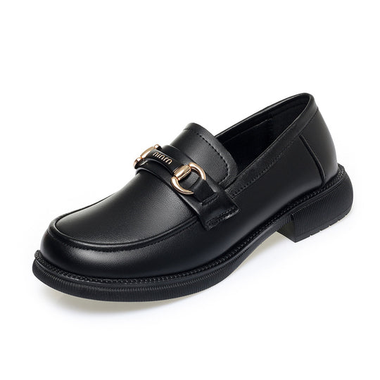Damen Elegante Loafers mit modischem Kettendetail und bequemer Sohle EB