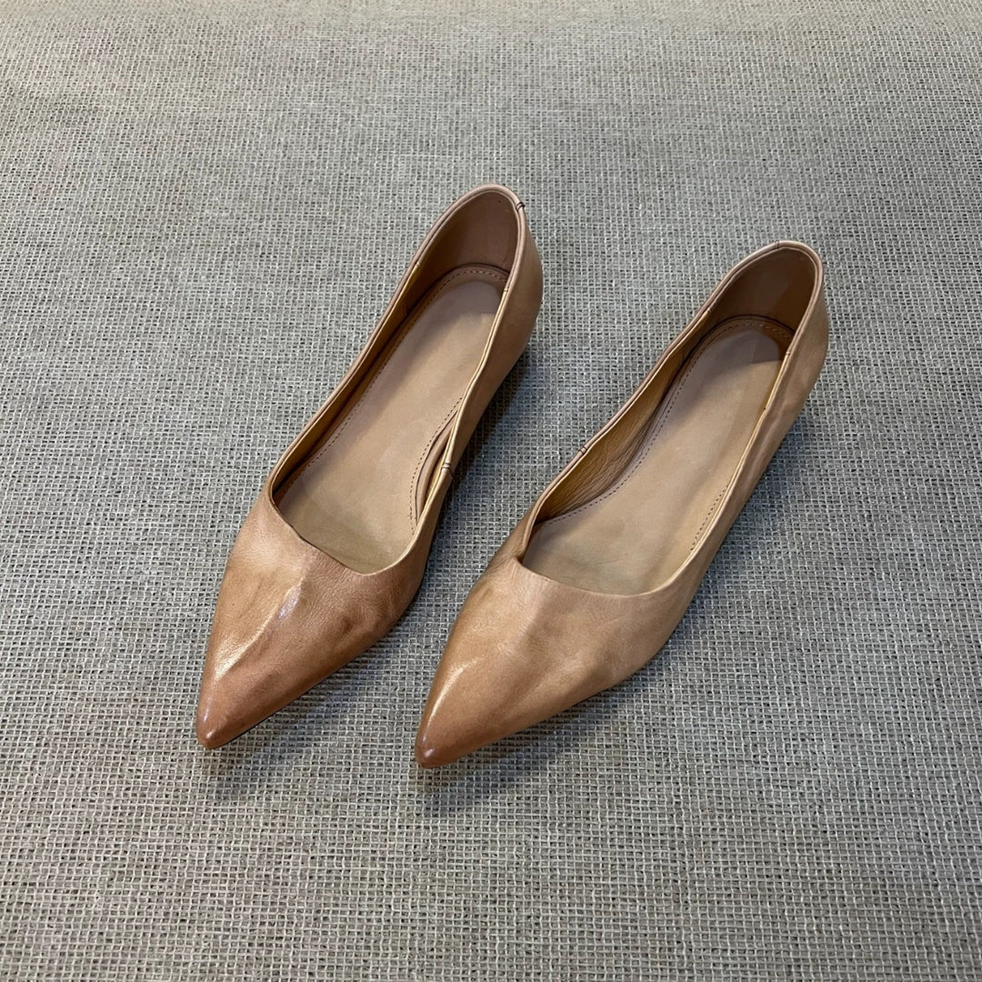 Damen Elegante Ballerinas mit spitzem Design und bequemer Innensohle EB