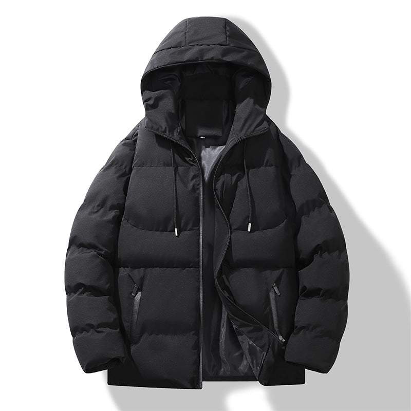 Herren isolierte Übergangsjacke mit Druckknopf und hochklappbarem Kragen EB