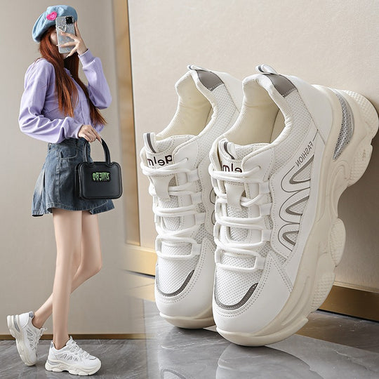 Damen Sportliche Sneakers mit ergonomischem Dämpfungssystem und modischem Mesh-Obermaterial EB