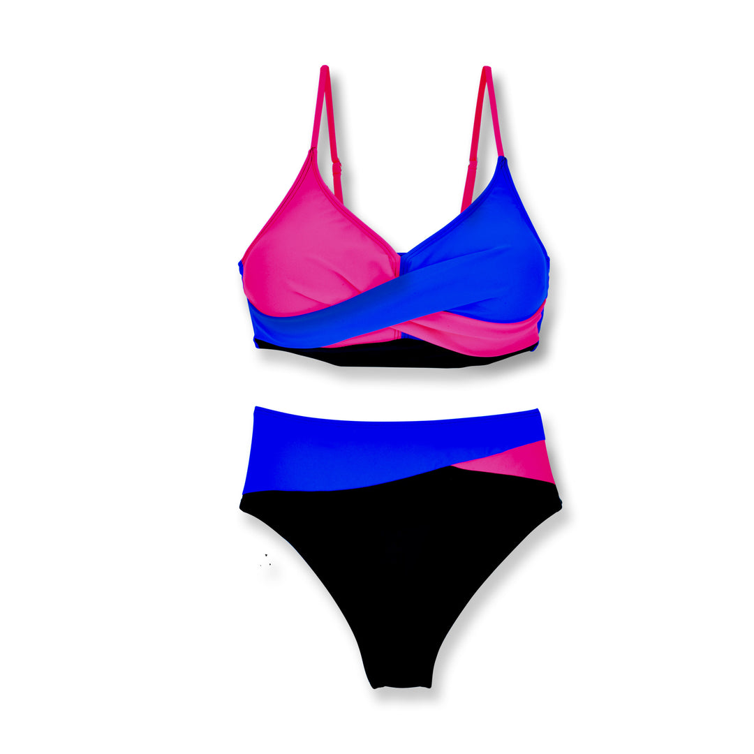 Damen Sportliches Zweiteiler Bikini-Set EB