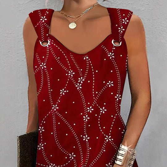 Damen Freizeitkleid mit dekorativem Blumendruck und elegantem Schnitt Heidi-Mode
