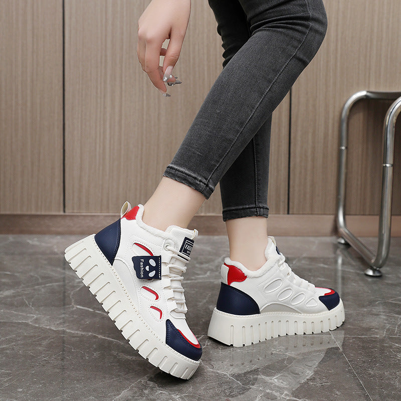 Damen High-Top Sneaker mit bequemer Fütterung und sportlichem Design EB