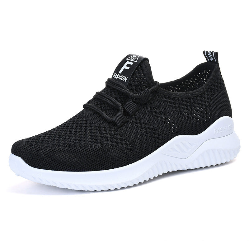 Damen Sportliche und atmungsaktive Sneakers mit flexiblem Strickoberteil EB