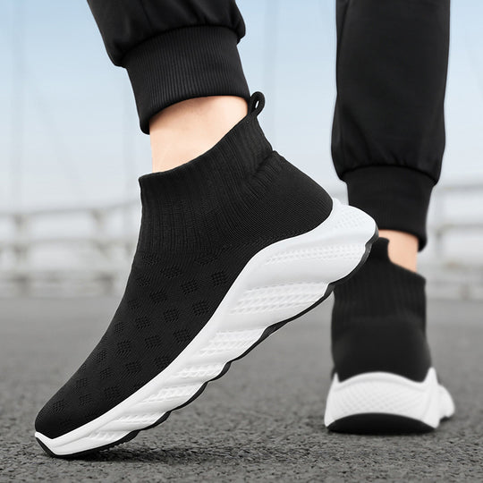 Damen Strick-Sneaker mit rutschfester Sohle und atmungsaktivem Obermaterial EB