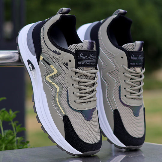 Damen Sportliche Sneakers mit atmungsaktiver Netzstruktur und dynamischer Dämpfung EB