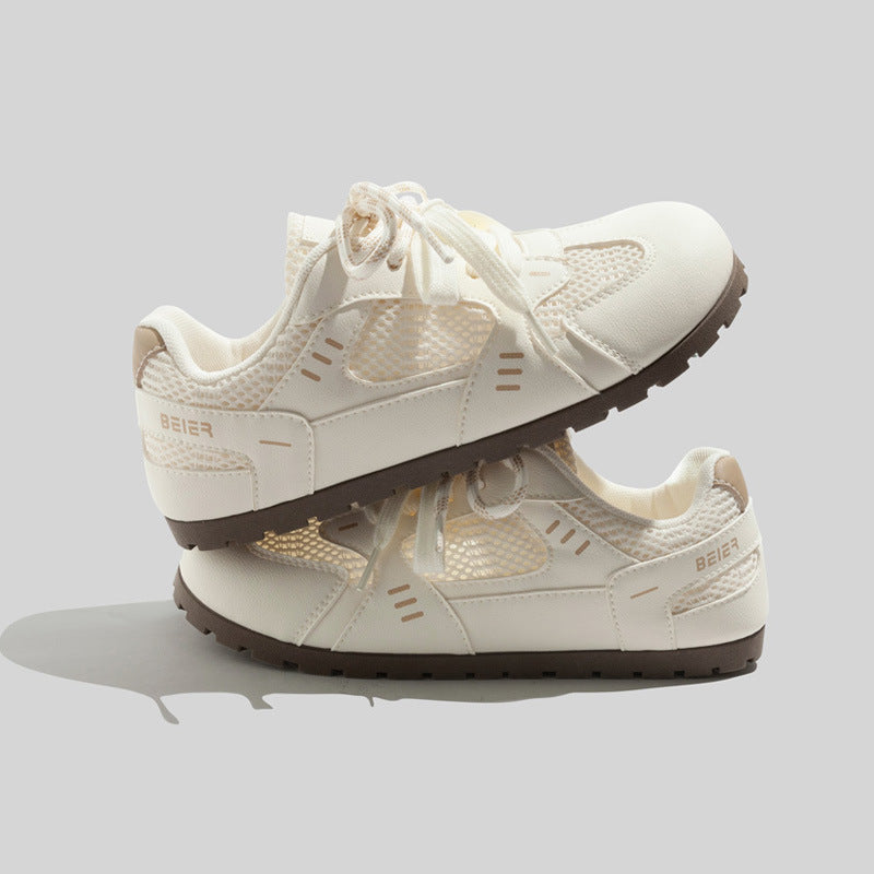 Damen Sportliche Freizeitschuhe mit atmungsaktiver Mesh-Oberfläche und rutschfester Gummisohle EB