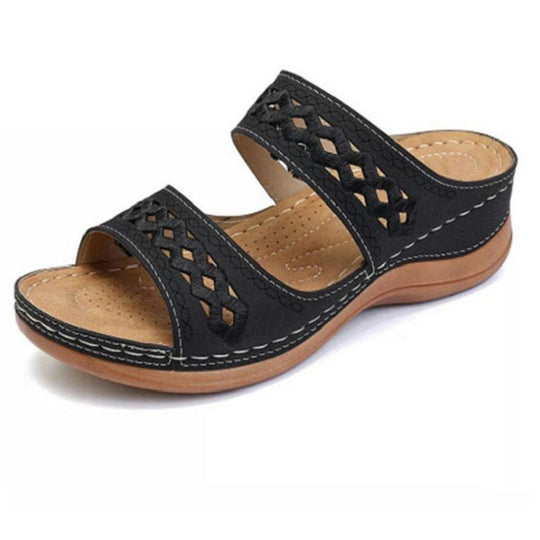 Damen Bequeme und modische Riemen-Pantoletten EB