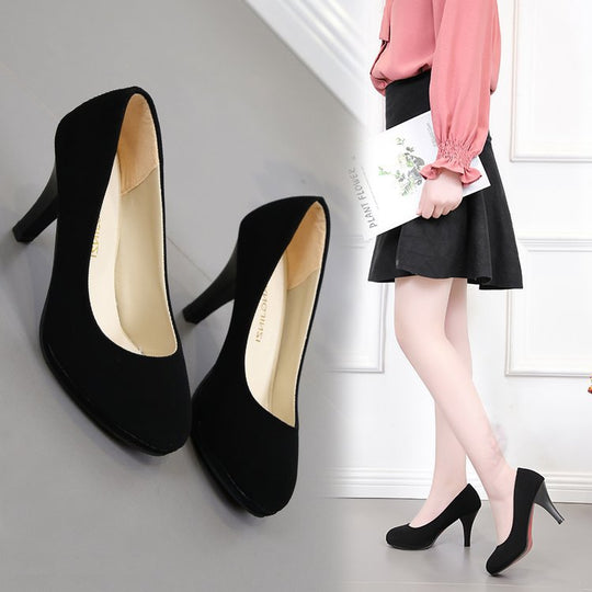 Damen klassische Pumps mit elegantem Blockabsatz und komfortabler Innenpolsterung EB