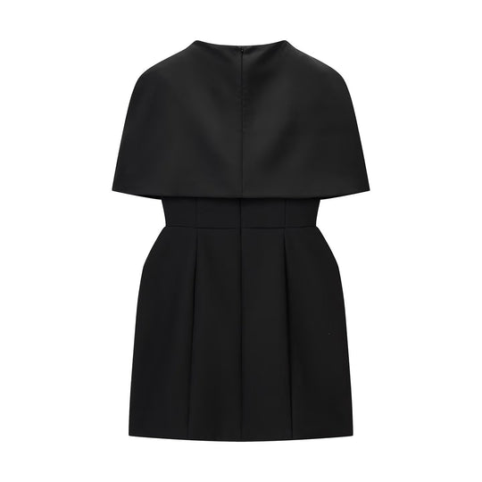 Damen elegantes Hochzeitskleid mit Cape-Ärmeln und tailliertem Schnitt EB