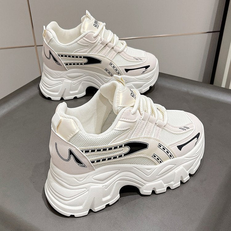 Damen Sportliche Chunky Sneakers mit rutschfester Sohle und atmungsaktivem Obermaterial EB