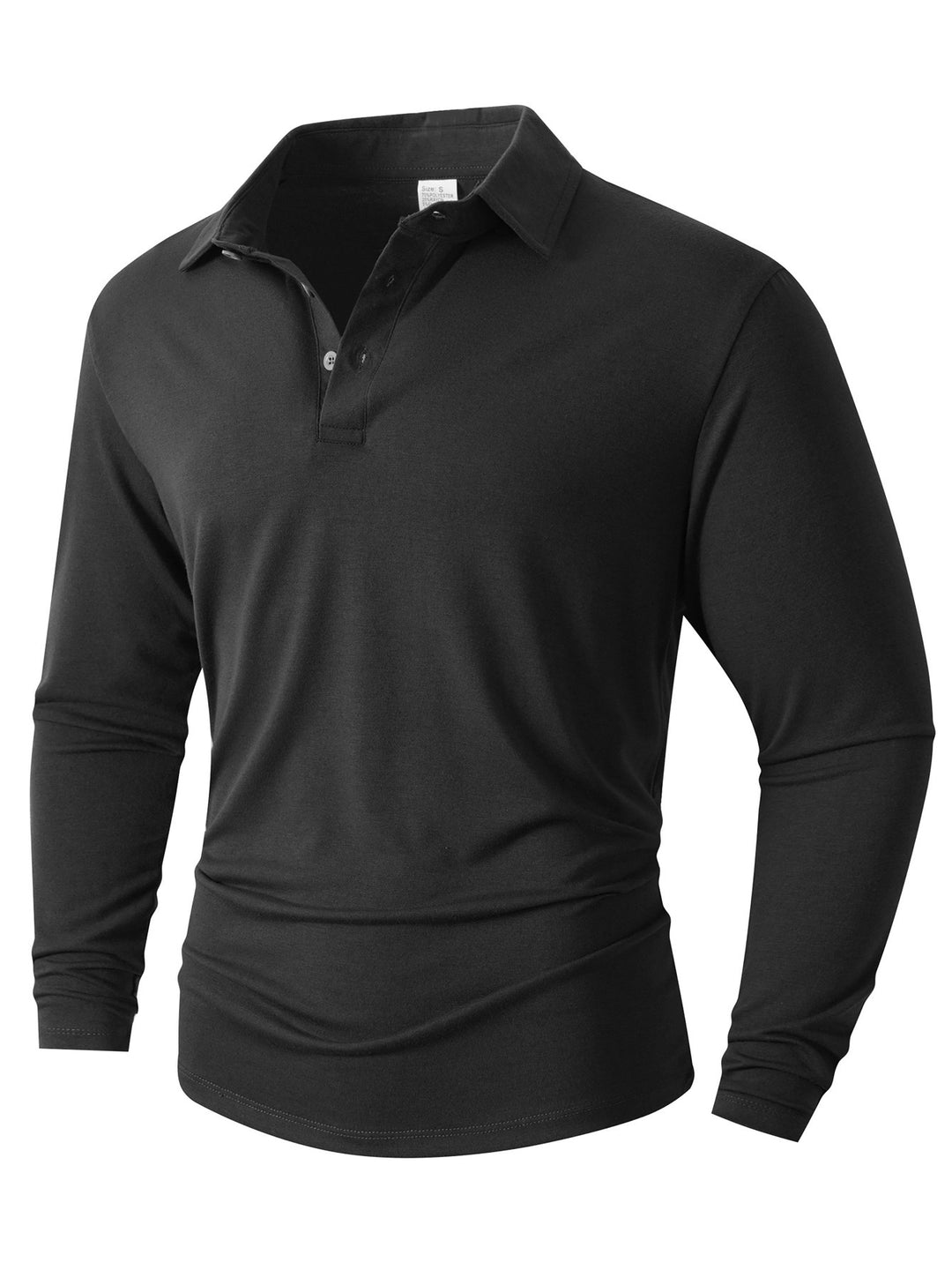 Herren Langarm Poloshirt mit modernem Schnitt EB