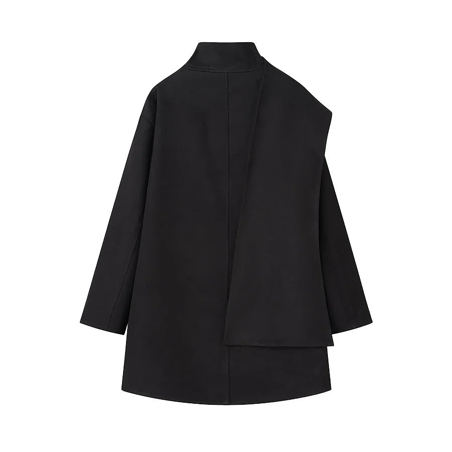 Damen Modische Übergangsjacke mit asymmetrischem Schnitt EB