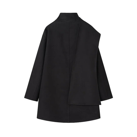 Damen Modische Übergangsjacke mit asymmetrischem Schnitt EB
