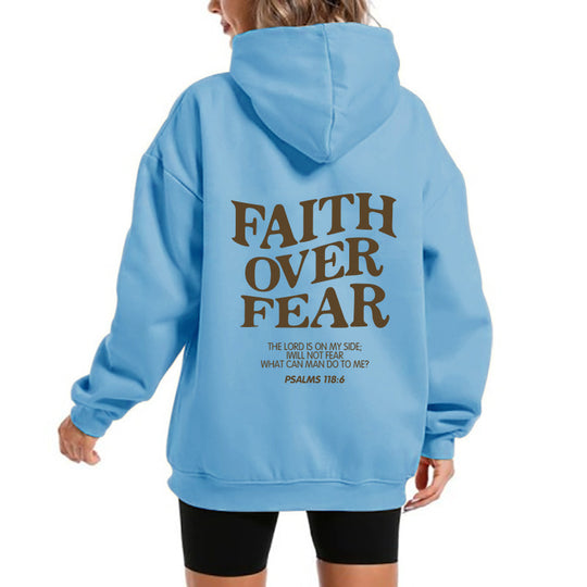 Damen Kapuzensweater mit motivierendem Schriftzug und bequemem Schnitt EB